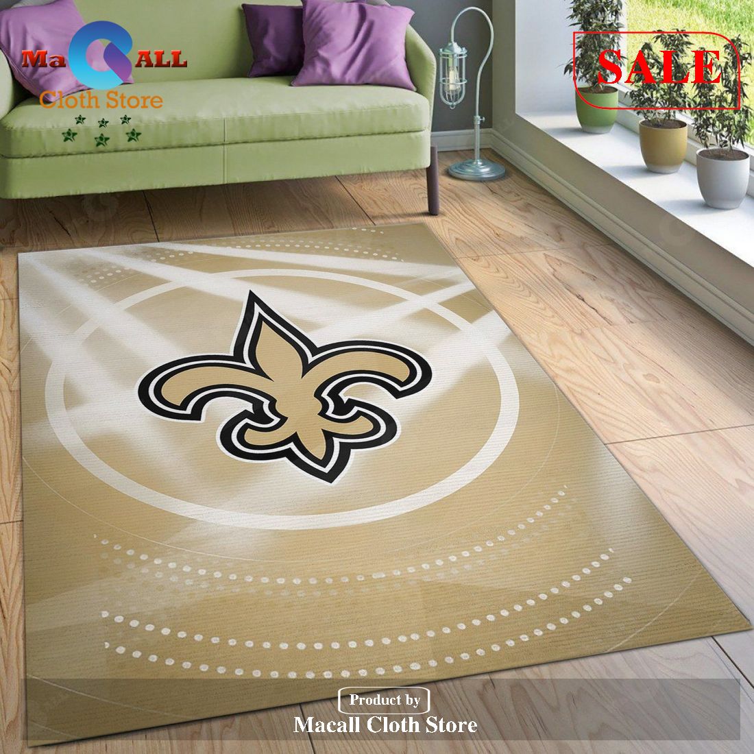 [SALE] New Orleans Saints NFL Area Rug For Christmas Bedroom Rug Christmas Gift US Decor – Indoor Outdoor Rugs