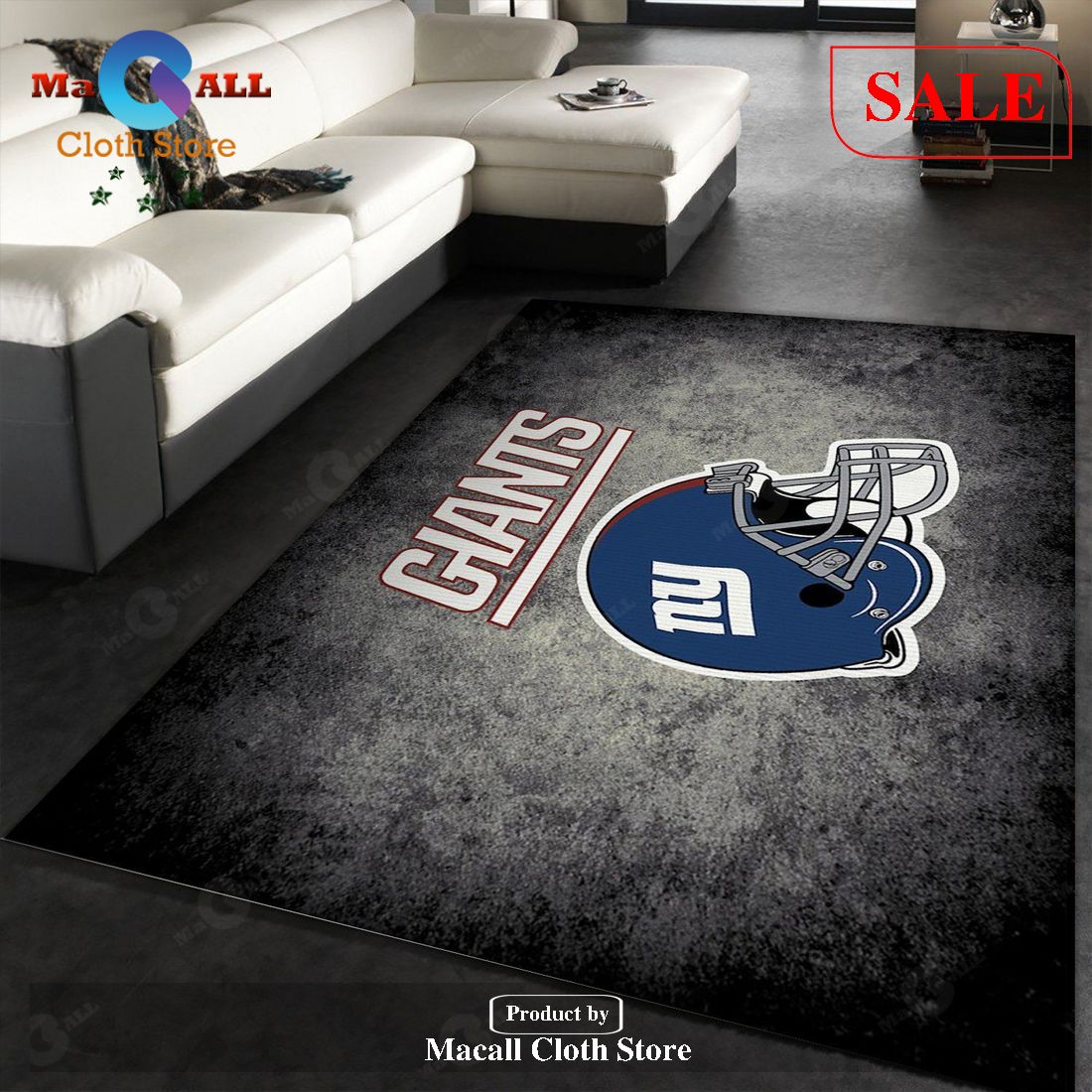 NFL Distressed New York Giants Area Rug - Carpetmart.com - Carpet Mart