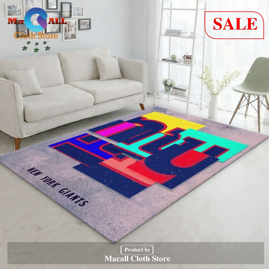 [SALE] New York Giants NFL Area Rug Bedroom Rug Family Gift US Decor – Indoor Outdoor Rugs