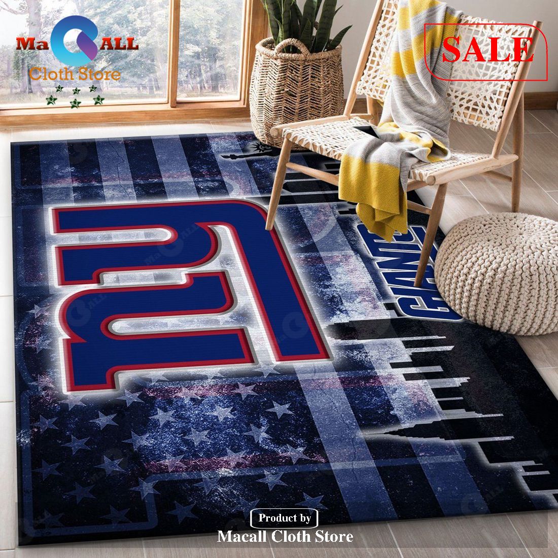 [SALE] New York Giants NFL Rug Bedroom Rug Christmas Gift US Decor – Indoor Outdoor Rugs