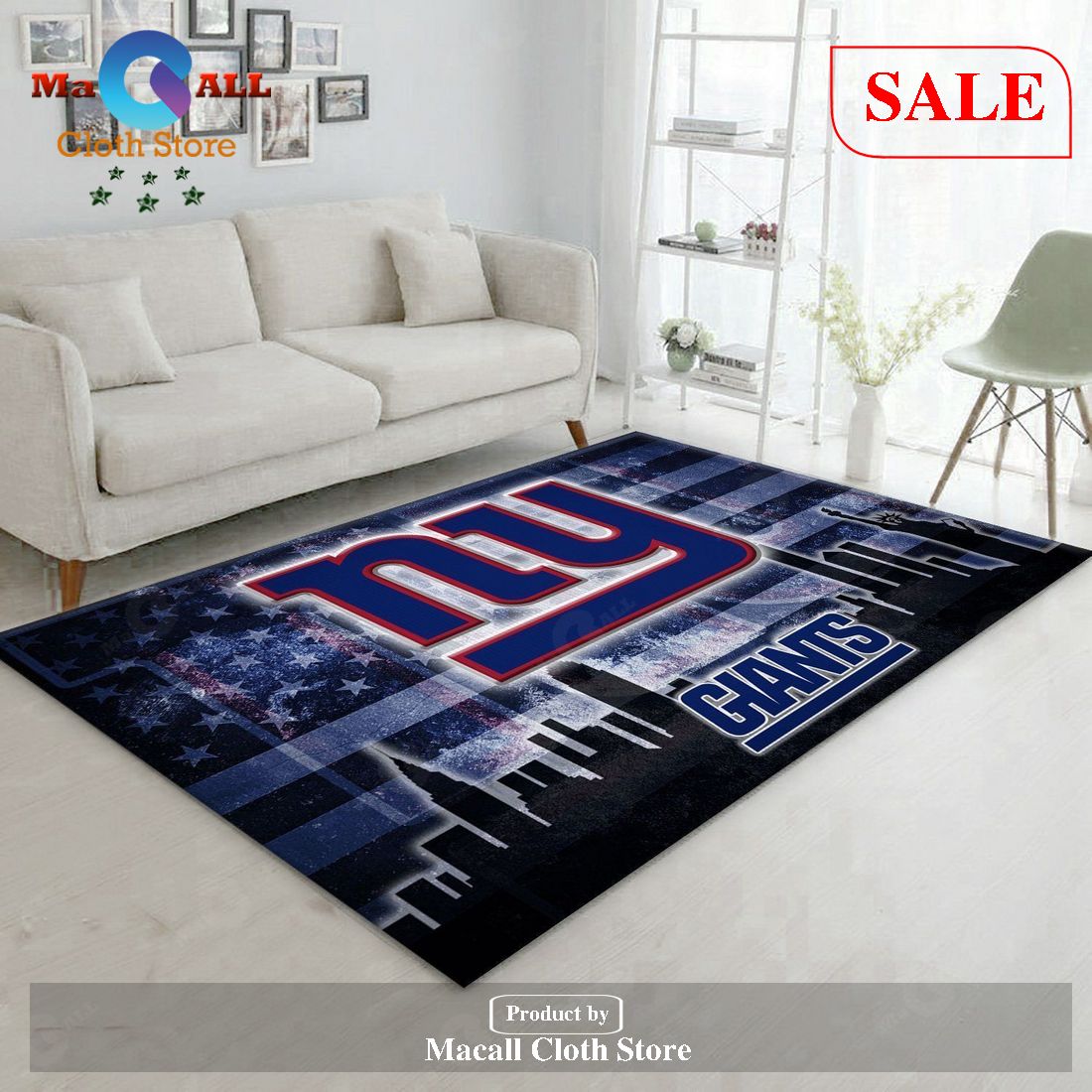 [SALE] New York Giants NFL Rug Bedroom Rug Christmas Gift US Decor – Indoor Outdoor Rugs