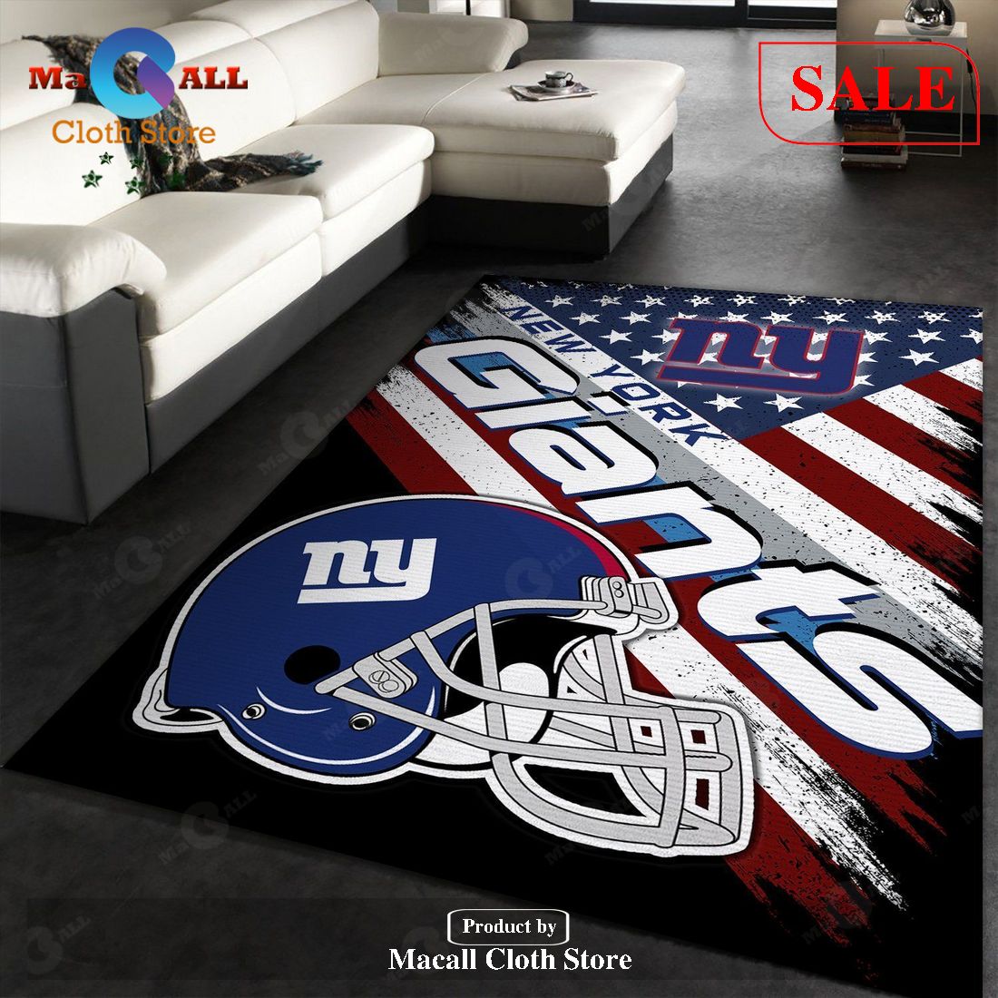 [SALE] New York Giants NFL Team Logo American Style Nice Gift Home Decor Rectangle Area Rug – Indoor Outdoor Rugs