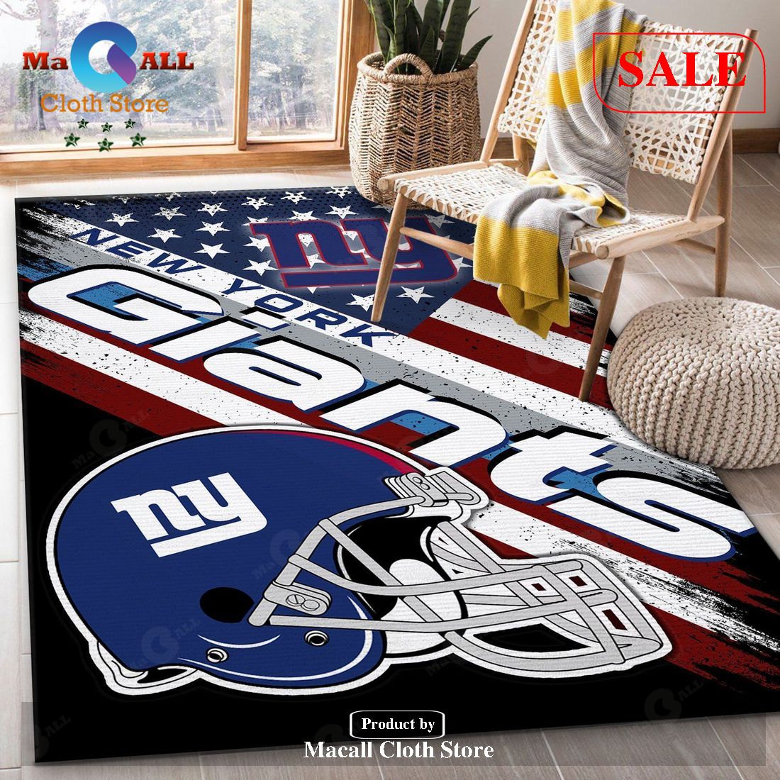 New York Giants NFL Team Logo American Style Nice Gift Home Decor Rectangle  Area Rug