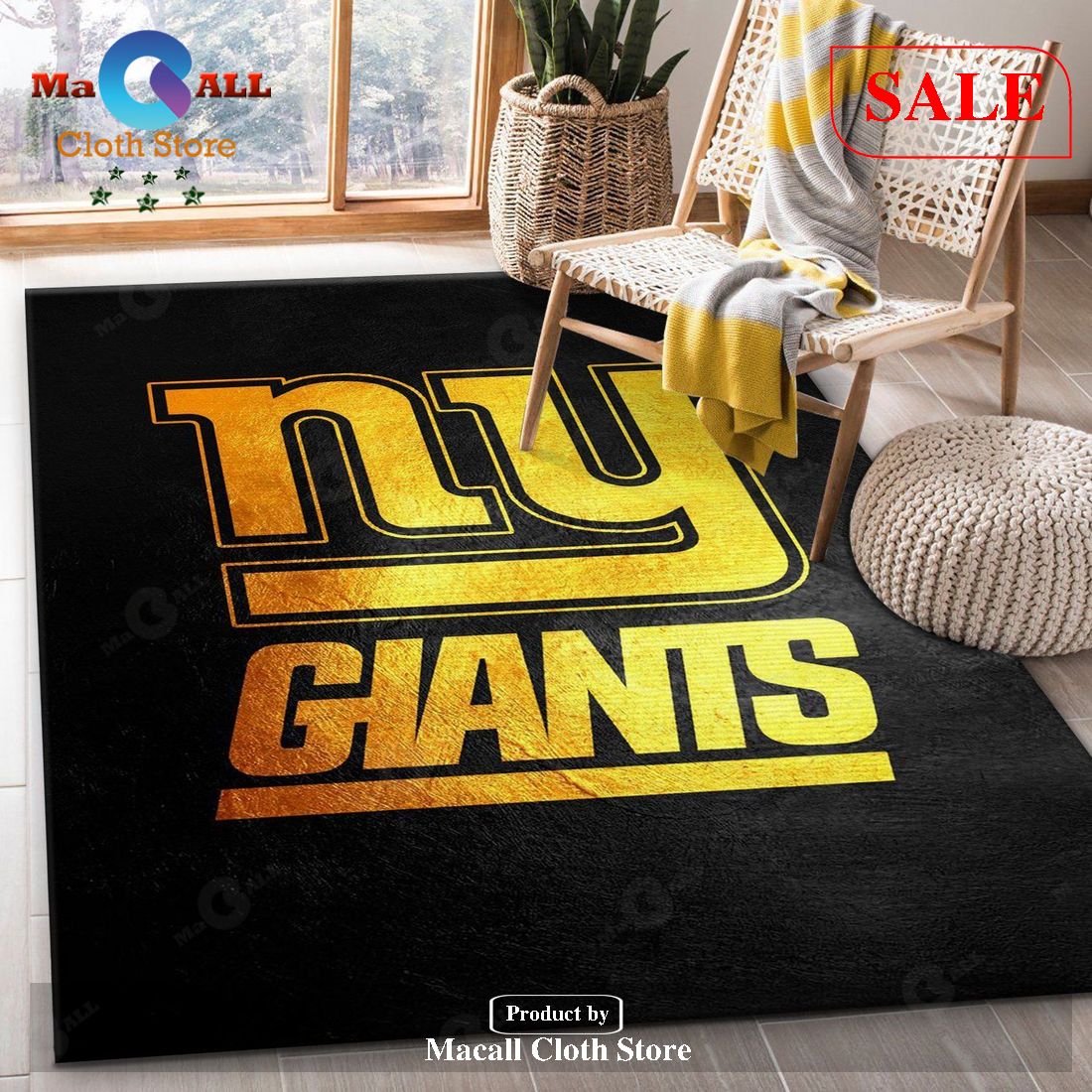 [SALE] New York Giants NFL Team Logos Area Rug, Living Room Rug – Indoor Outdoor Rugs