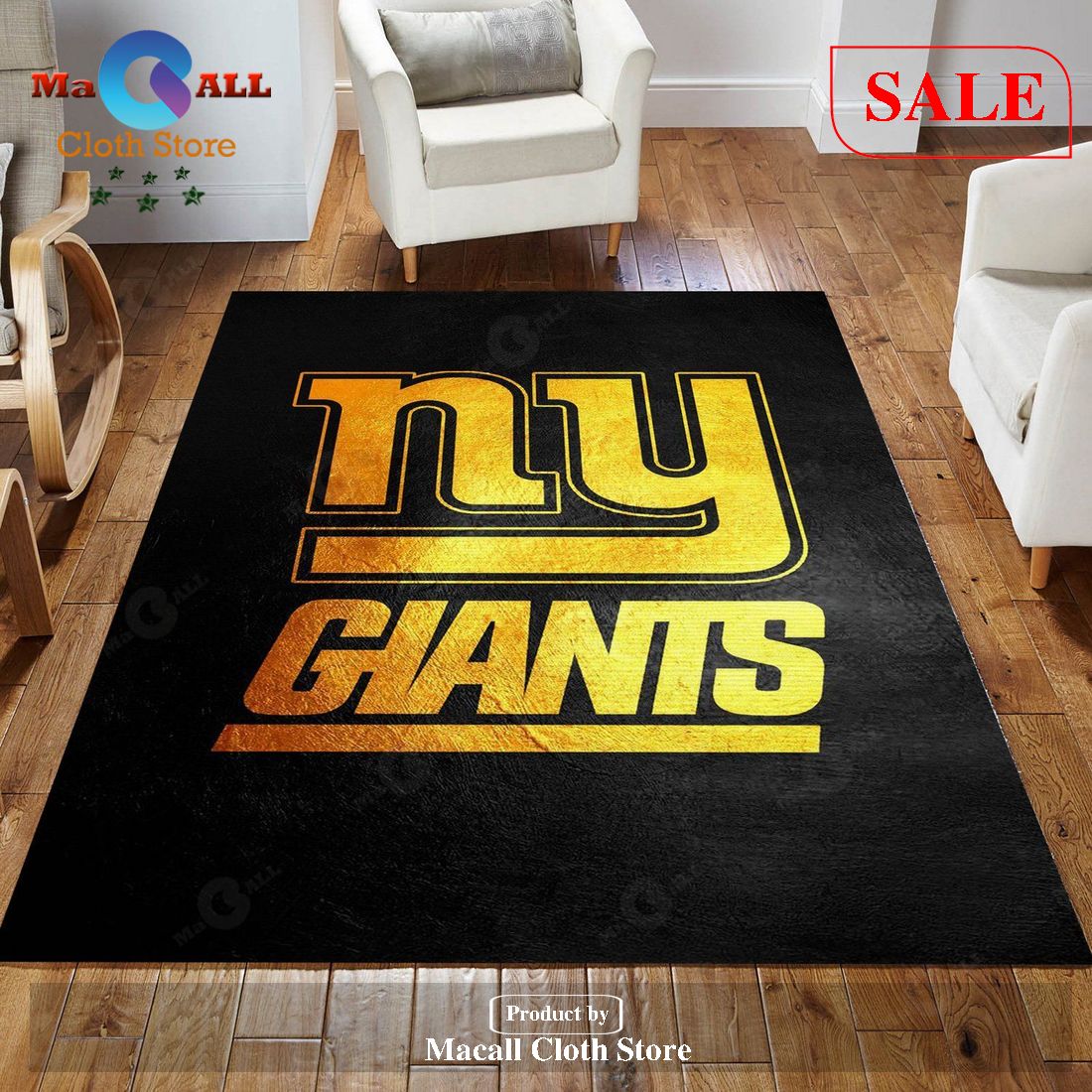 [sale] New York Giants Nfl Team Logos Area Rug, Living Room Rug 