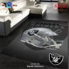 [SALE] Oakland Raiders NFL Team Logo Skull Style Nice Gift Home Decor Area Rug Rugs For Living Room – Indoor Outdoor Rugs