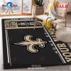 [SALE] Personalized New Orleans Saints Personalized Accent Rug NFL Team Logos Area Rug, Kitchen Rug – Indoor Outdoor Rugs