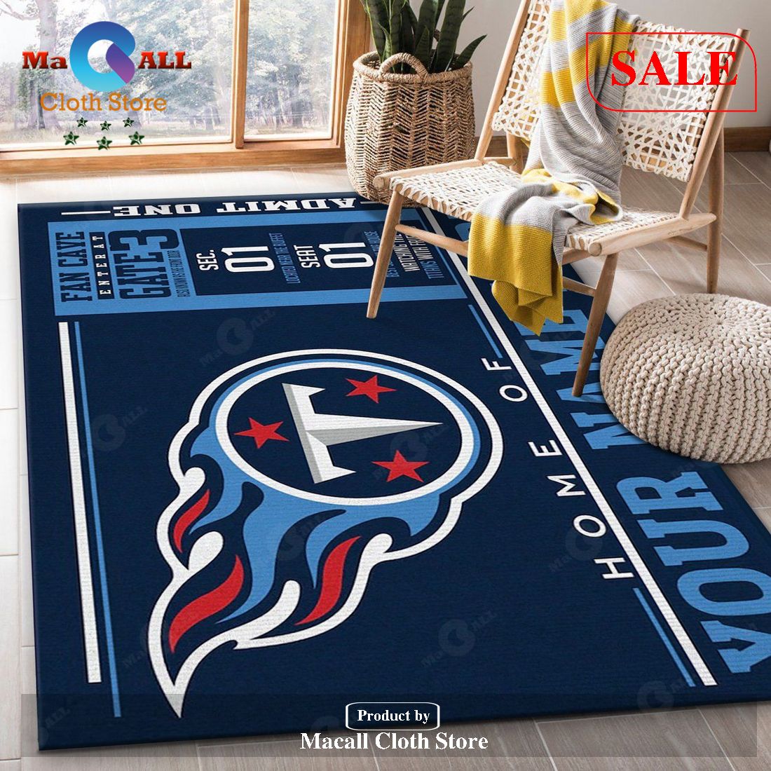 Custom Tennessee Titans Wincraft Custom NFL Area Rug Carpet, Living Room  Rug, Us Gift Decor - Bring Your Ideas, Thoughts And Imaginations Into  Reality Today