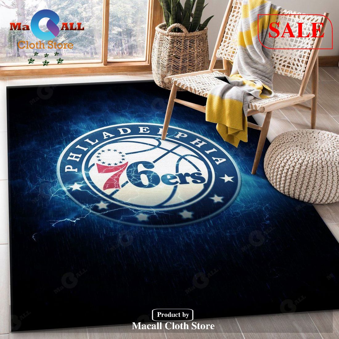 [SALE] Philadelphia Sixers NFL Area Rug Living Room Rug Christmas Gift US Decor – Indoor Outdoor Rugs