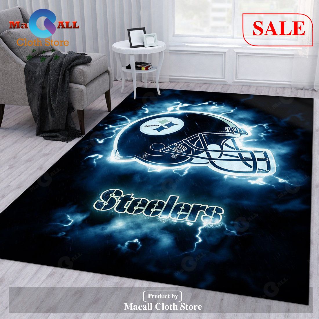 [SALE] Pittsburgh Steelers NFL Rug Living Room Rug Christmas Gift US Decor – Indoor Outdoor Rugs