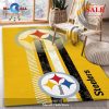[SALE] Pittsburgh Steelers NFL Team Logo Wooden Style Style Nice Gift Home Decor Rectangle Area Rug – Indoor Outdoor Rugs