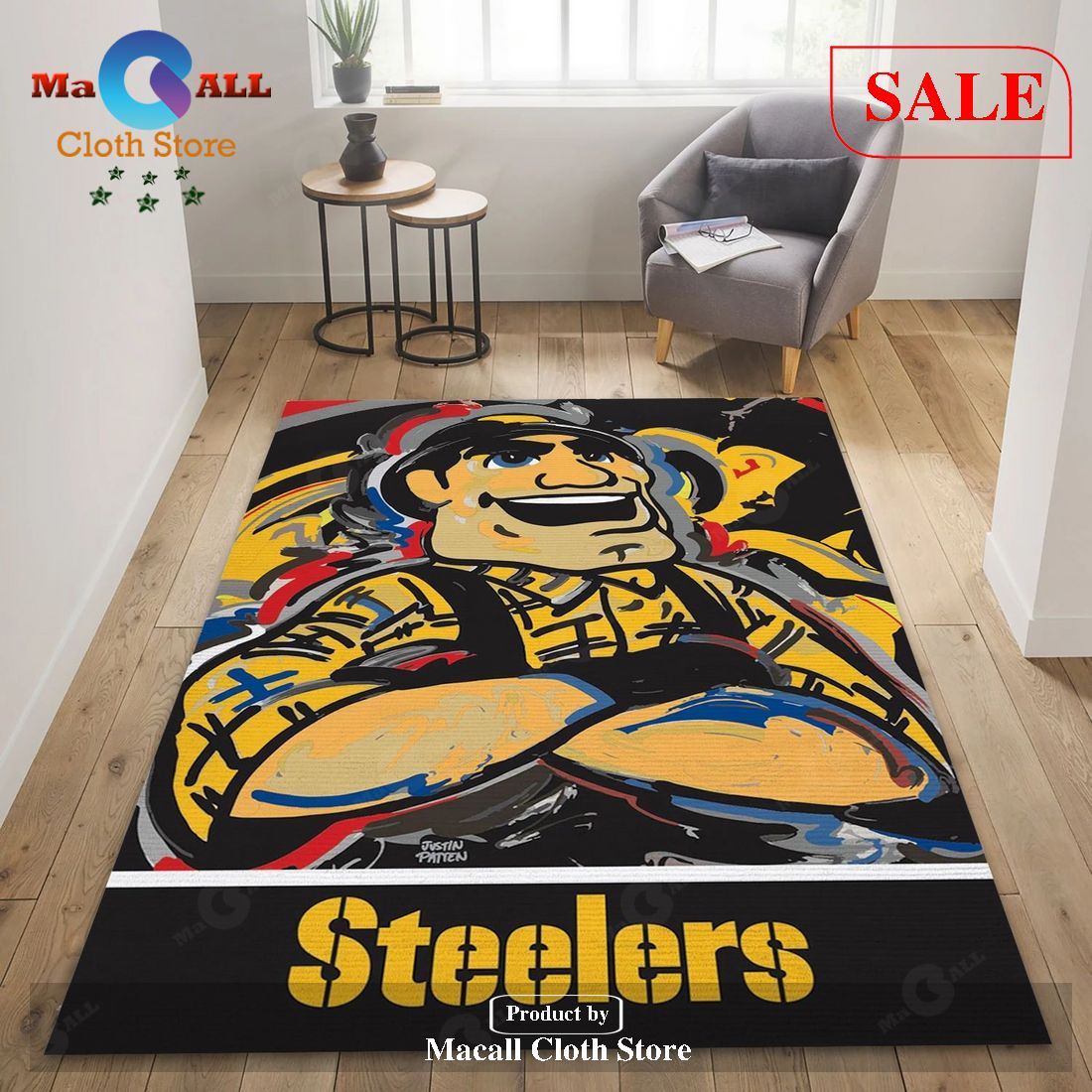 [SALE] Pittsburgh Steelers X NFL Area Rug For Christmas, Living Room Rug – Christmas Gift US Decor – Indoor Outdoor Rugs