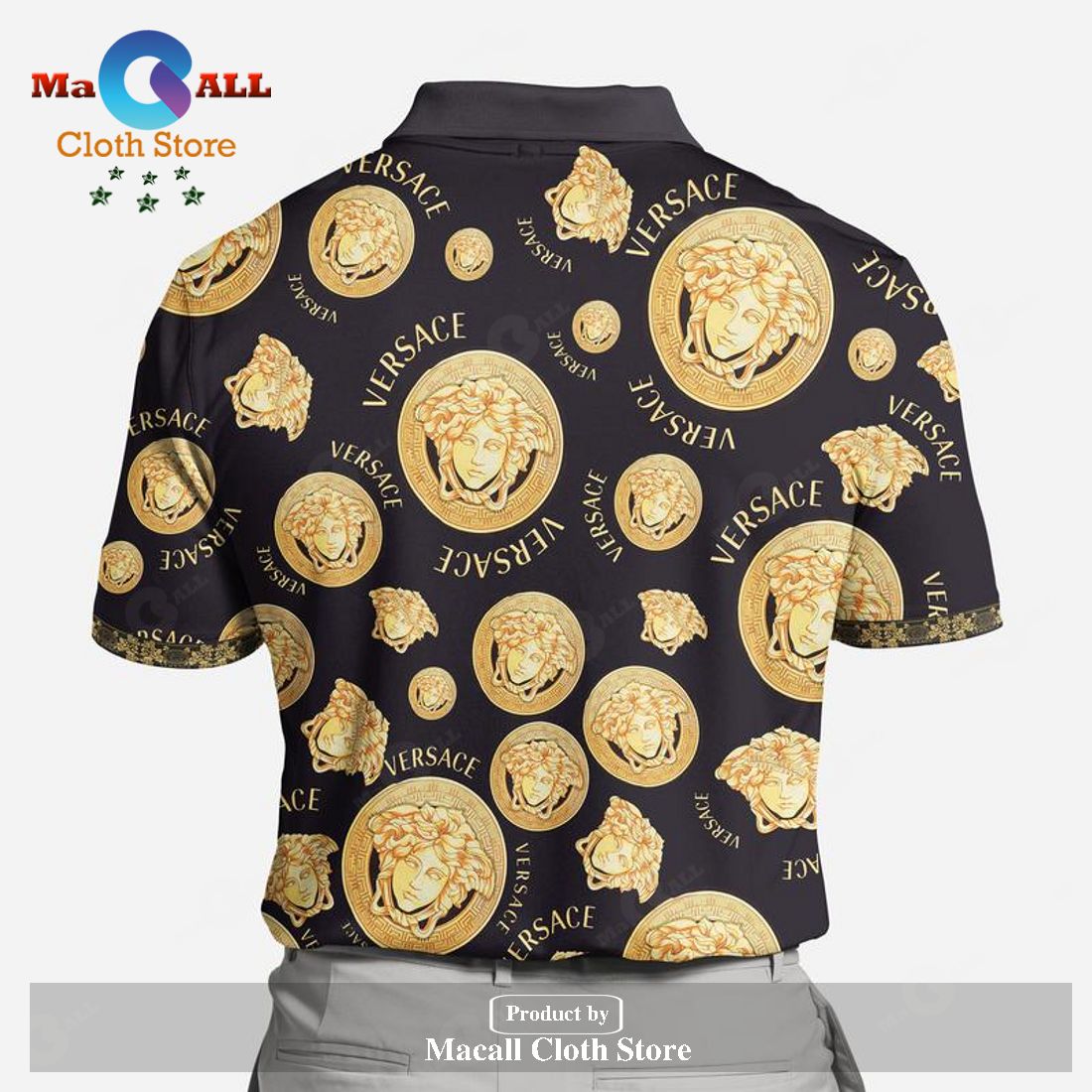 Versace Royal Symbol Basic Style Luxury For Men Versace Polo Shirt ...