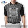 Versace Text Logo Mixing Effect Luxury Premium For Men Versace Polo Shirt
