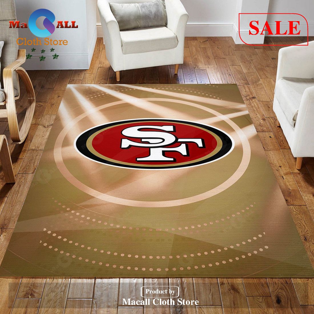 San Francisco 49ers Helmet NFL Rug Bedroom Rug- Indoor Outdoor Rugs - Bring  Your Ideas, Thoughts And Imaginations Into Reality Today