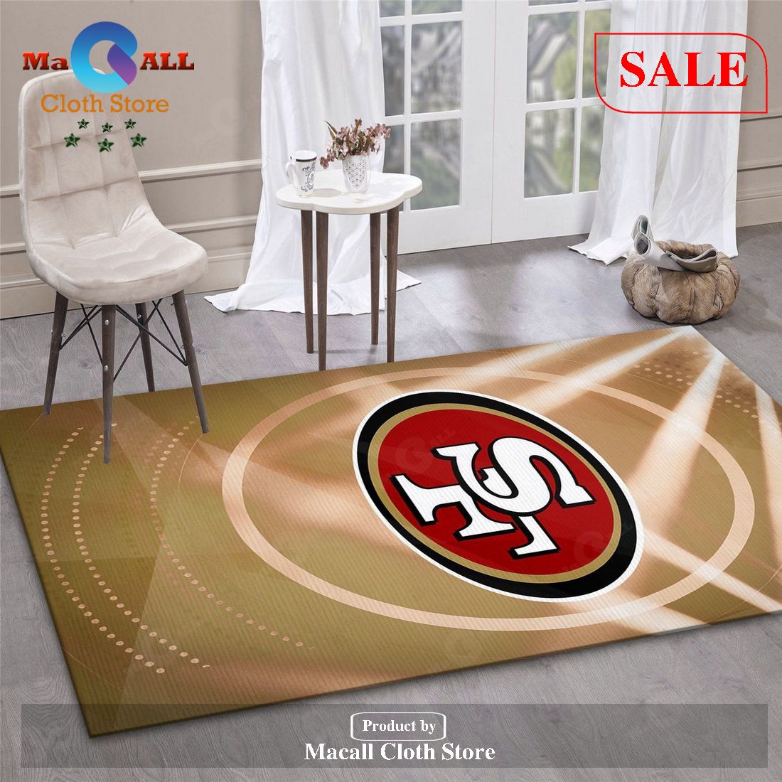 San Francisco 49ers Helmet NFL Rug Bedroom Rug- Indoor Outdoor Rugs - Bring  Your Ideas, Thoughts And Imaginations Into Reality Today