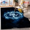 [SALE] San Francisco 49ers NFL Team Logo Wooden Style Style Nice Gift Home Decor Rectangle Area Rug – Indoor Outdoor Rugs