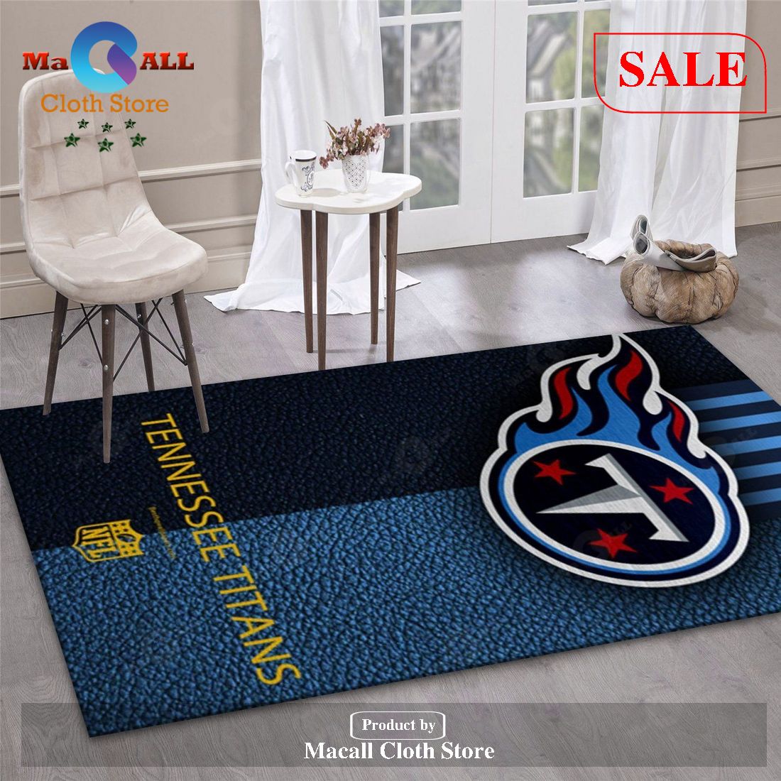 Tennessee Titans 6 NFL Noel Gift Rug Bedroom Rug Floor Decor Home