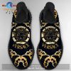 Gianni Versace Black Gold Model 5 Yeezy Boost Shoes Sport Sneakers Best For Men Women