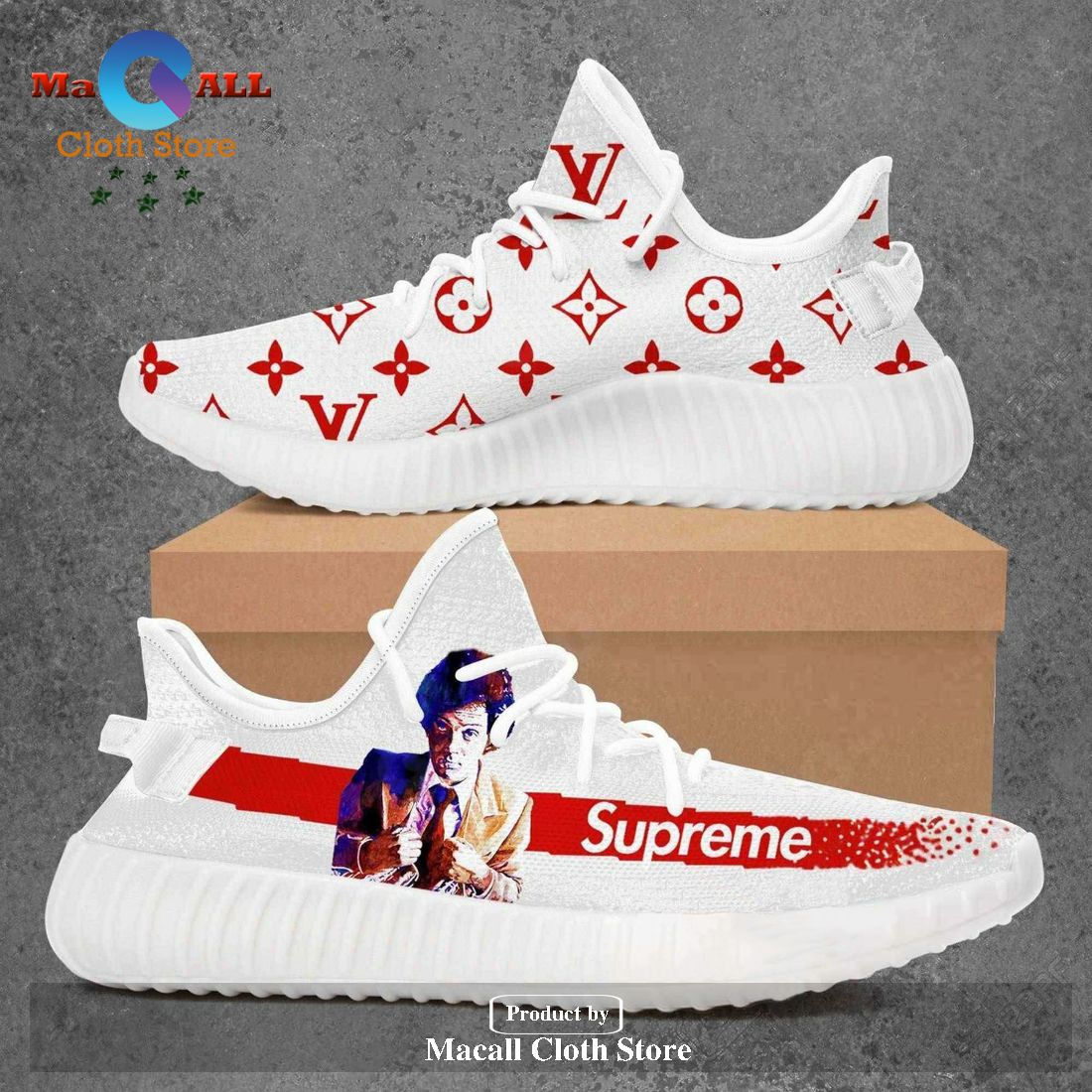 Louis Vuitton Supreme Billy Joel Luxury Brand Premium Yeezy Sneaker For Men Women