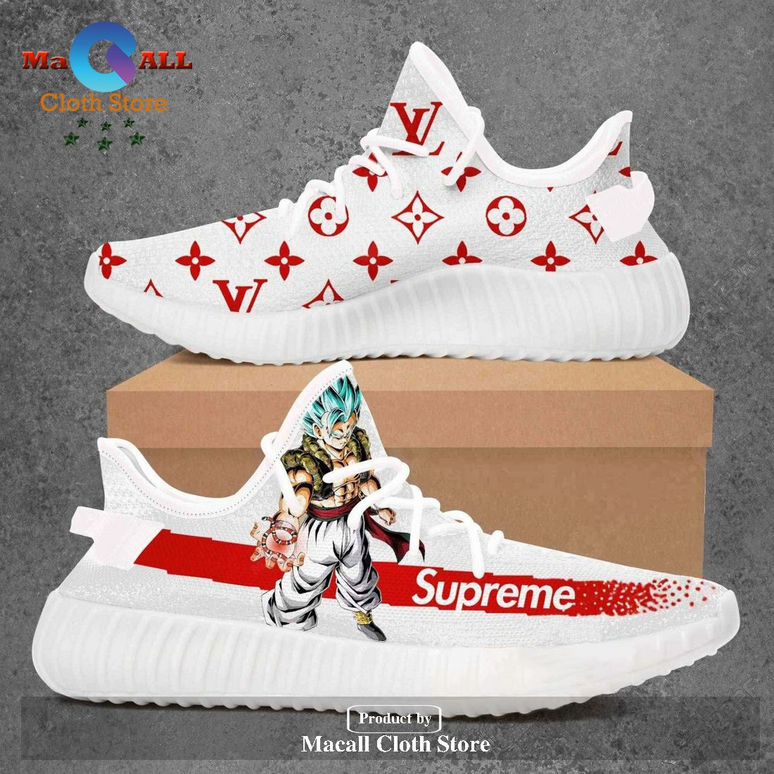 Louis Vuitton Supreme Dragon Ball Luxury Brand Premium Yeezy Sneaker For Men Women