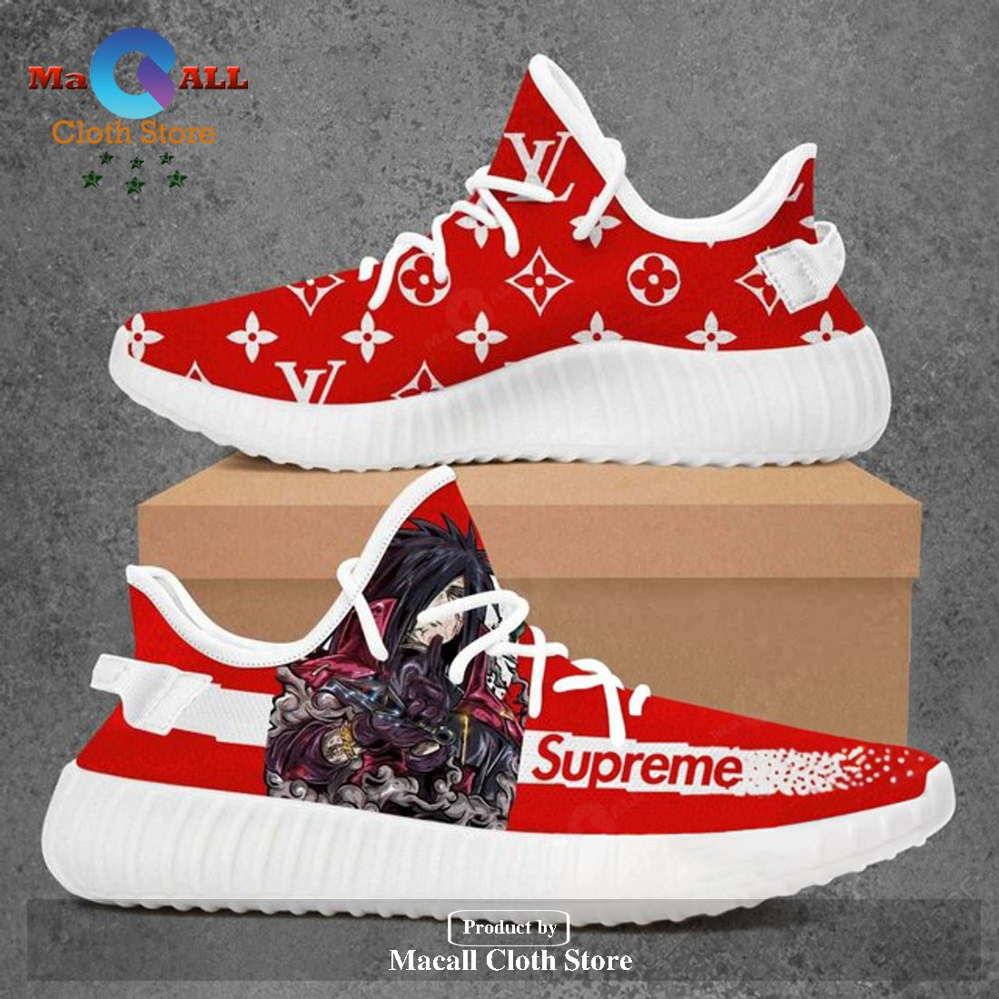 Mens Womens Madara Uchiha Supreme Louis Vuitton Yeezy Boost Top Trending  Brand Custom Running Shoes