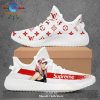 Louis Vuitton Supreme One Piece Luffy Brand Premium Red Yeezy Sneaker For Men Women