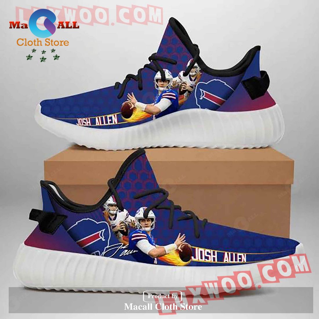 Personalized Buffalo Bills NFL Model 8 Yezzy Shoes Sneaker - Macall ...