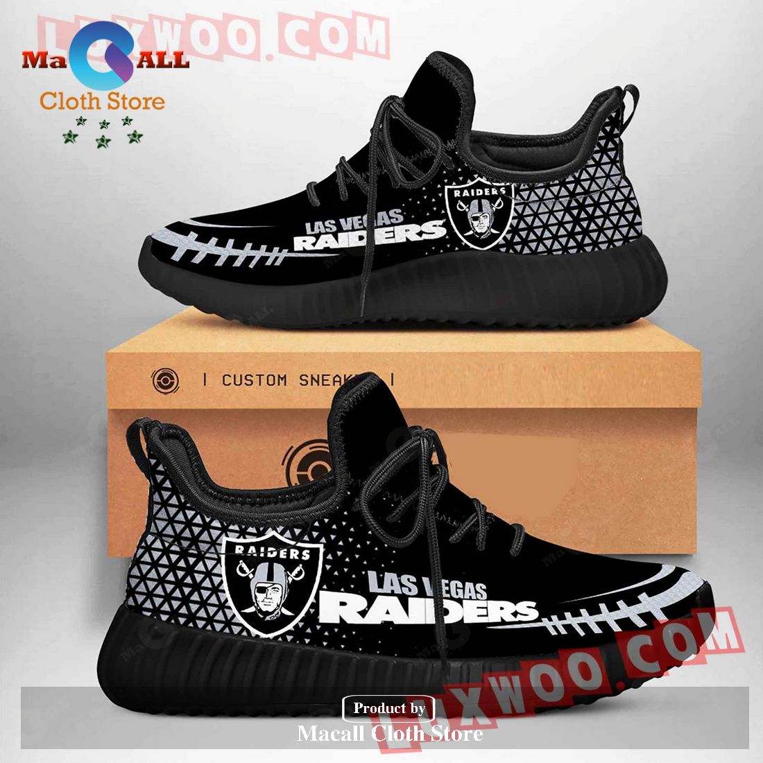 Personalized Oakland Raiders NFL Model 1 Yezzy Shoes Sneaker