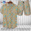 Gucci Logo Pattern Brown White Premium Version Hawaiian Shirt and Short LIMITED EDITION