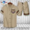 Gucci Logo Pattern Classic Trending Style Hawaiian Shirt and Short LIMITED EDITION