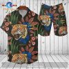 Gucci Logo Pattern Fresher Floral Gold Bee Version Hawaiian Shirt and Short LIMITED EDITION
