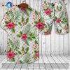Gucci Logo Pattern Fresher Floral Gold Bee Version Hawaiian Shirt and Short LIMITED EDITION