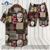 Gucci Logo Pattern Snake Mix Scary Skull Luxury Version Hawaiian Shirt and Short LIMITED EDITION
