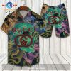Gucci Logo Pattern Snake Mickey Mouse Mixing Skull Luxury Version Hawaiian Shirt and Short LIMITED EDITION