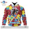 Personalized NFL Arizona Cardinals Special Autism Awareness Puzzle Game White Hoodie Sweatshirt 3D
