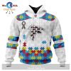 Personalized NFL Baltimore Ravens Special Autism Awareness Puzzle Game Stripes Design Hoodie Sweatshirt 3D