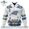 Personalized NFL Carolina Panthers Special Autism Awareness Puzzle Game Stripes Design Hoodie Sweatshirt 3D