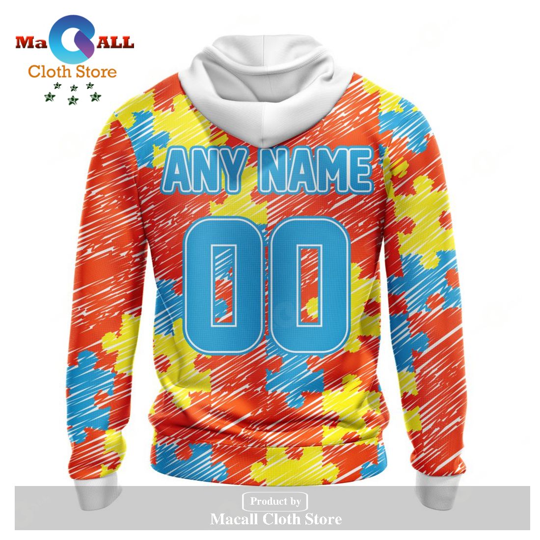 Denver Broncos NFL Autism Awareness Personalized Hoodie T