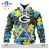 Personalized NFL Detroit Lions Special Autism Awareness Puzzle Game White Hoodie Sweatshirt 3D