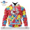 Personalized NFL Kansas City Chiefs Special Autism Awareness Puzzle Game White Hoodie Sweatshirt 3D