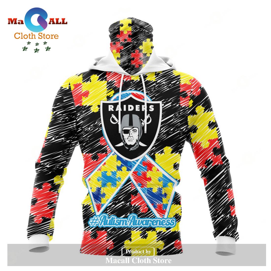 THE BEST NFL Las Vegas Raiders Special Autism Awareness Design Hoodie