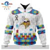 Personalized NFL New England Patriots Special Autism Awareness Puzzle Game Stripes Design Hoodie Sweatshirt 3D