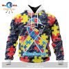 Personalized NFL New England Patriots Special Autism Awareness Puzzle Game White Hoodie Sweatshirt 3D