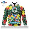Personalized NFL New York Giants Special Autism Awareness Puzzle Game White Hoodie Sweatshirt 3D