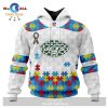 Personalized NFL Philadelphia Eagles Special Autism Awareness Puzzle Game Stripes Design Hoodie Sweatshirt 3D