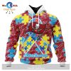 Personalized NFL Seattle Seahawks Special Autism Awareness Puzzle Game White Hoodie Sweatshirt 3D