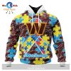 Personalized NFL Tennessee Titans Special Autism Awareness Puzzle Game White Hoodie Sweatshirt 3D