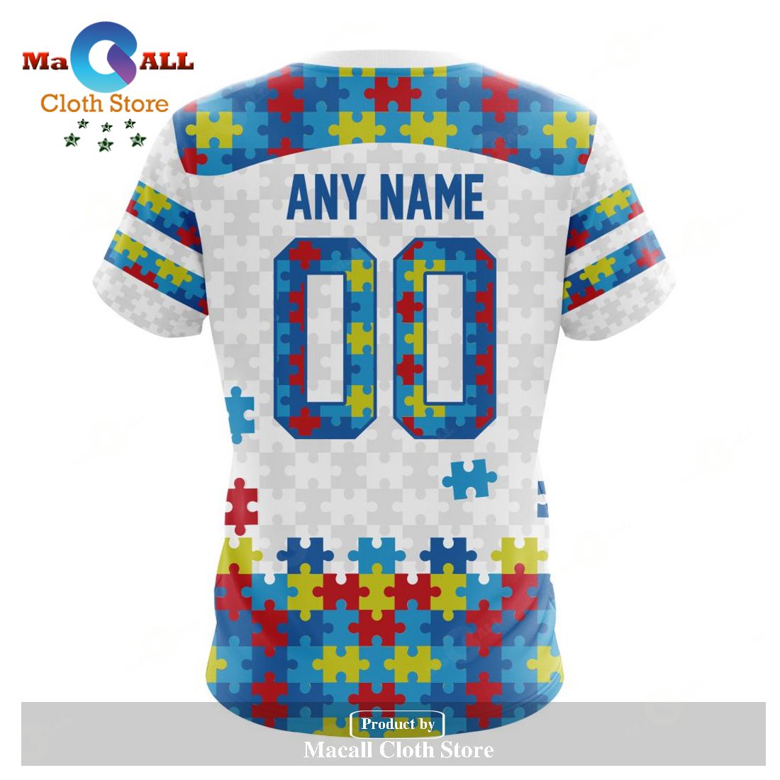 Personalized NFL Washington Commanders Special Autism Awareness Puzzle Game White Hoodie Sweatshirt 3D Personalized NFL Washington Commanders Special Autism Awareness Puzzle Game White Hoodie Sweatshirt 3D