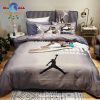 Jordan Nike Red Trending Style Bedding Sets, Bedroom Sets LIMITED EDITION